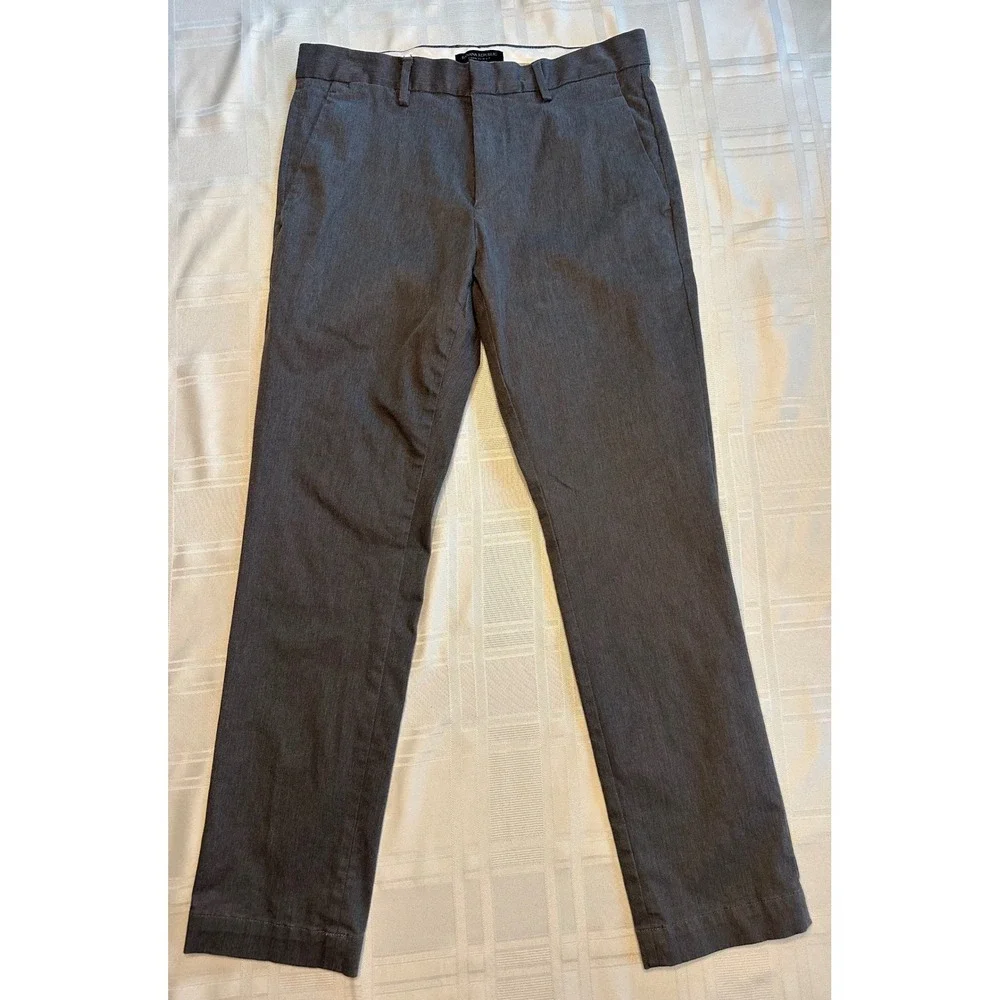 Banana Republic Pants Mens 30x30 Grey Aiden Slim Fit Chino Cotton Stretch 54023